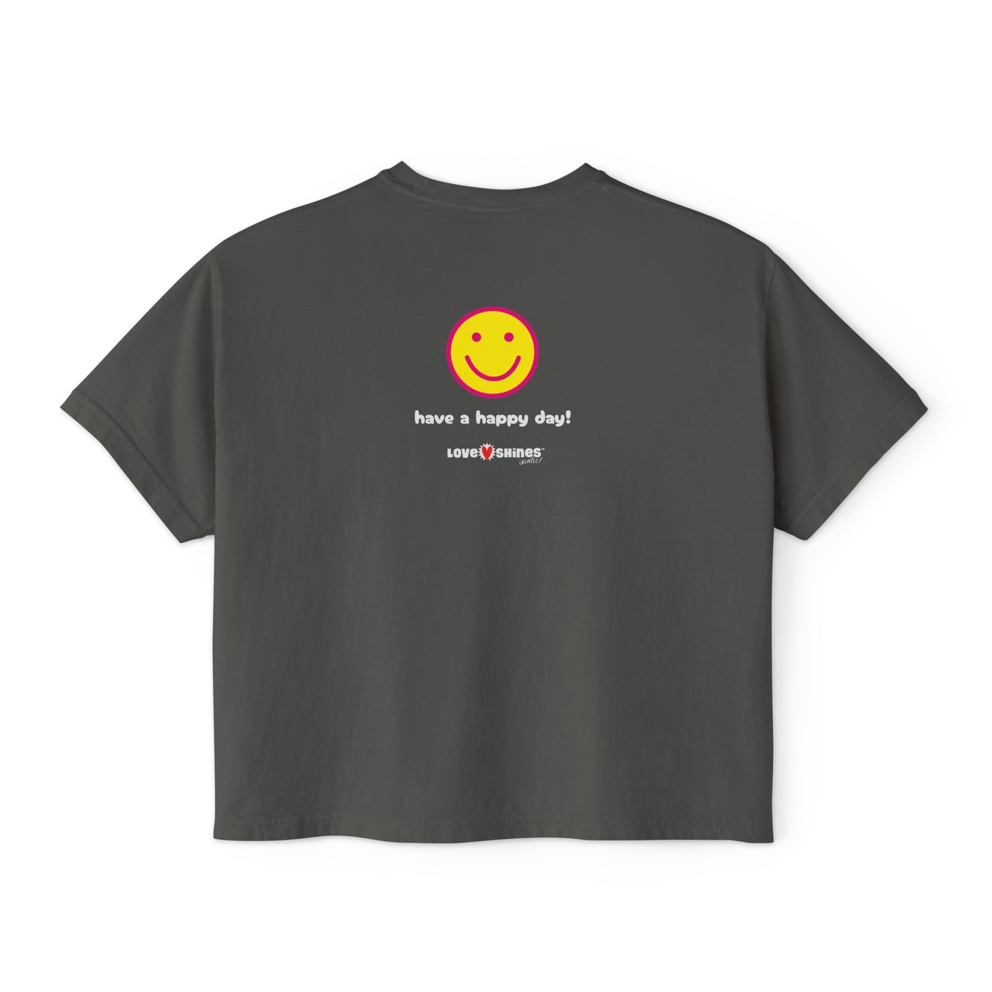 Smiley Face - Women's Boxy Tee
