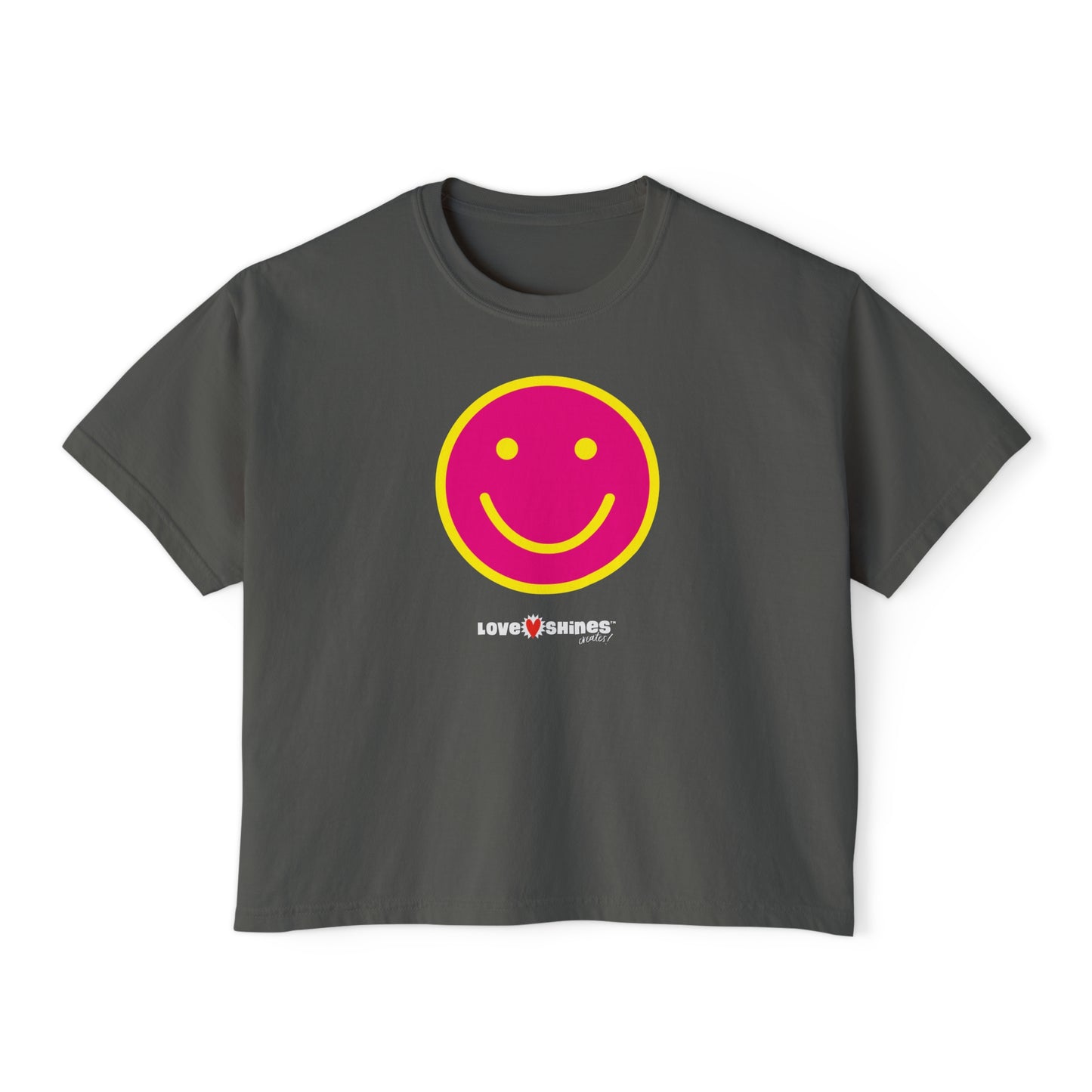 Smiley Face - Women's Boxy Tee