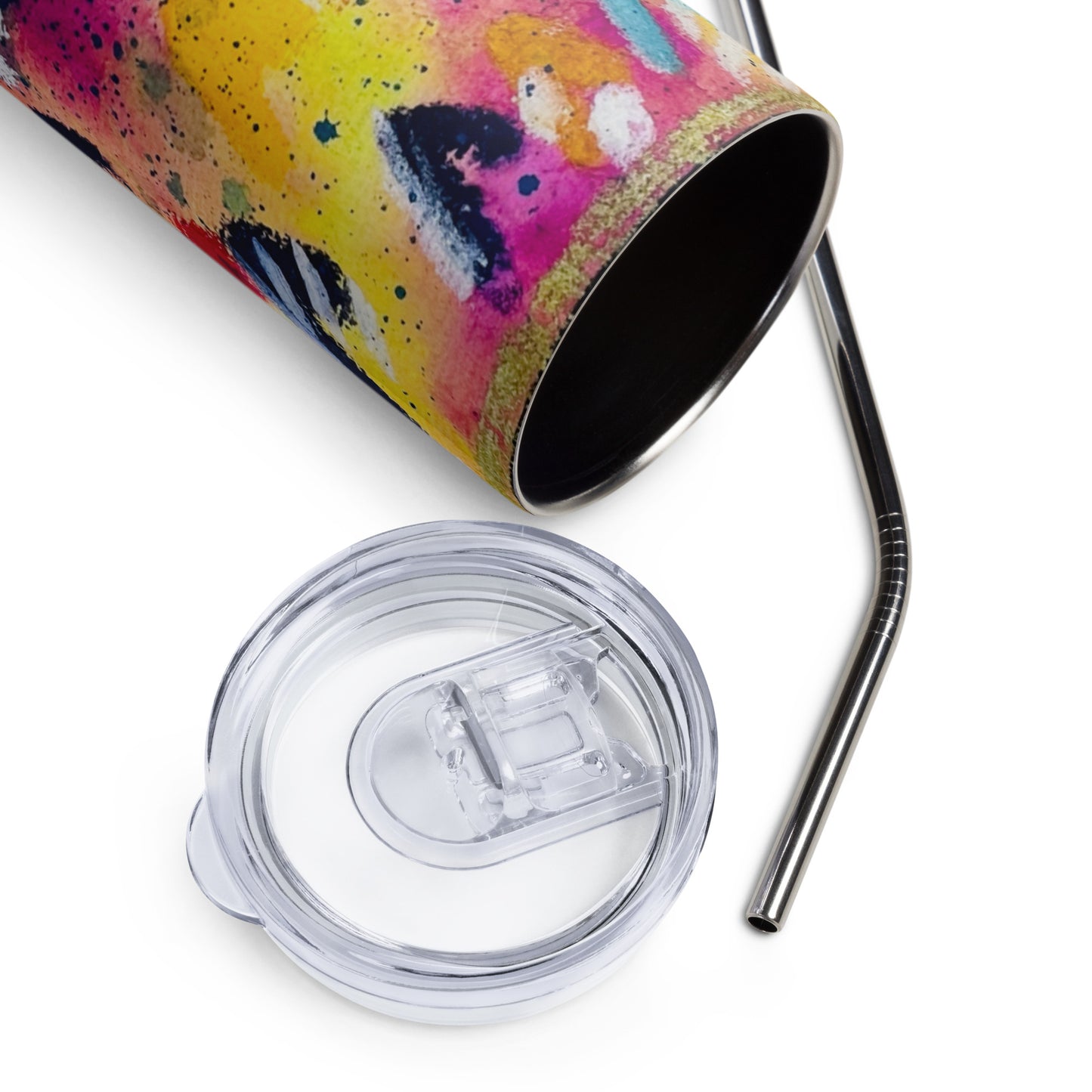 Rainbow Sprinkles Design Stainless Steel Hot Cold 20oz Tumbler