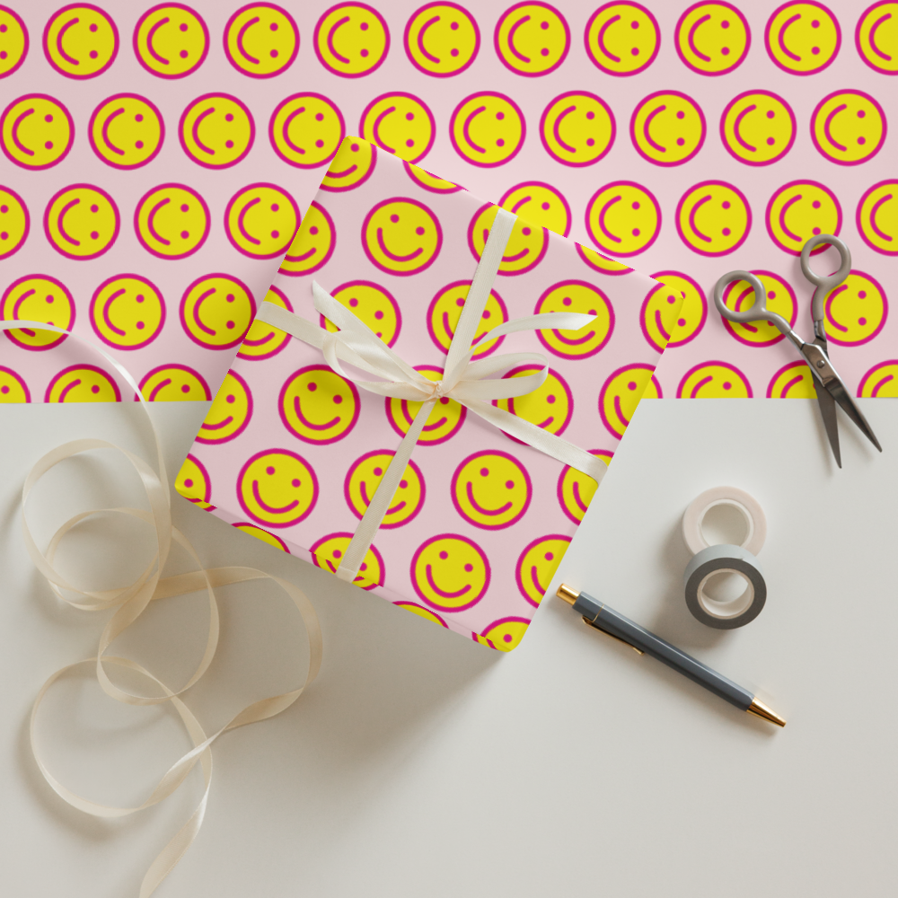 Loveshinescreates Happy Wrapping Paper Sheets - Set of 3