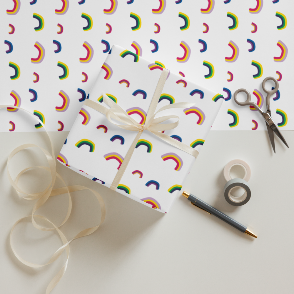 Loveshinescreates Happy Wrapping Paper Sheets - Set of 3