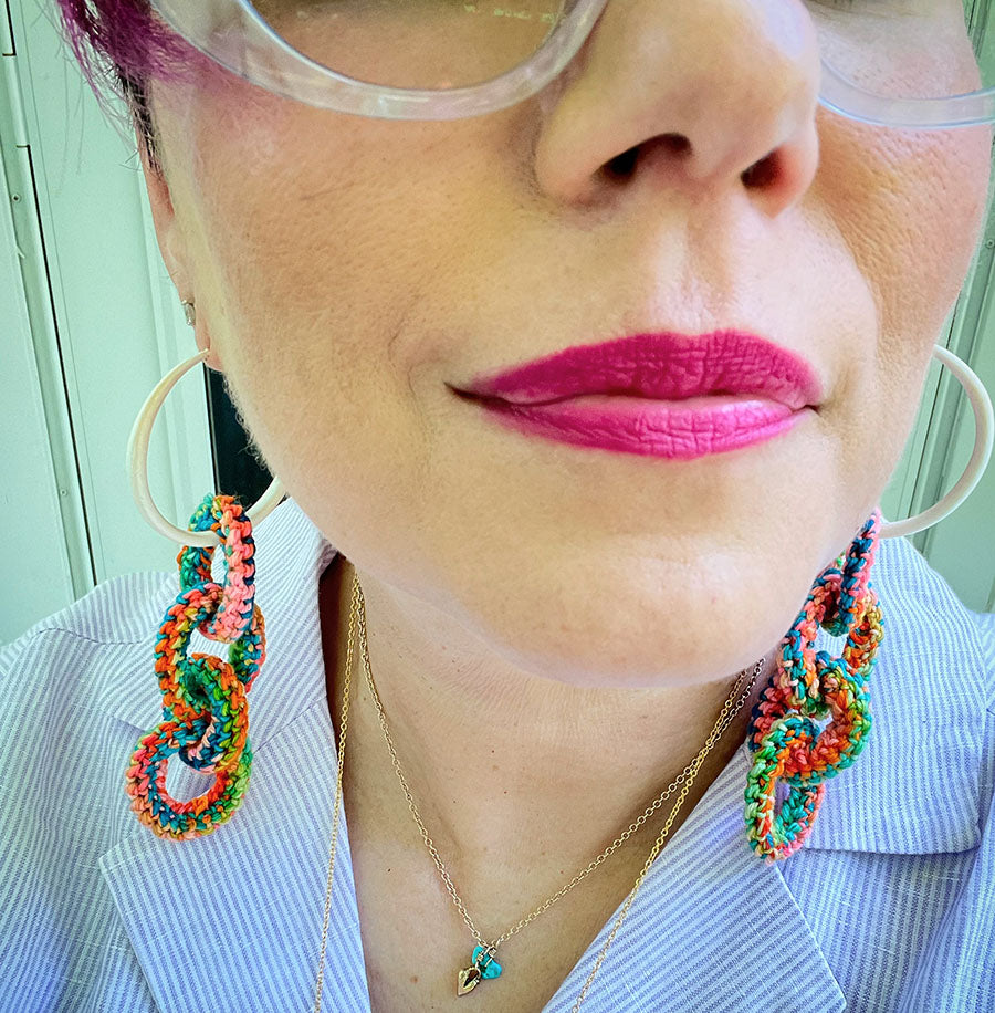 cheery chain earrings