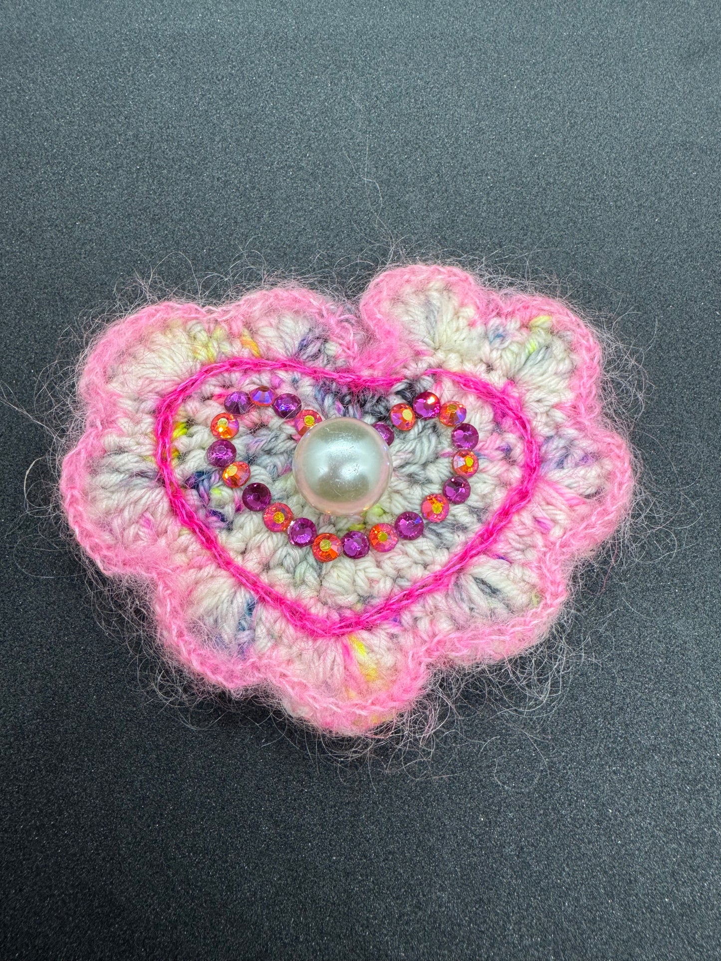 Handmade Flower and Heart Magnetic Pins
