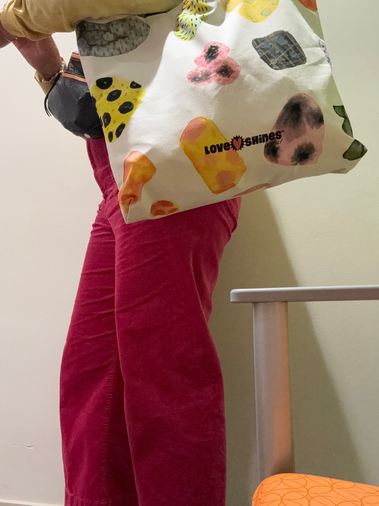 Loveshinescreates Squiggle Large Tote