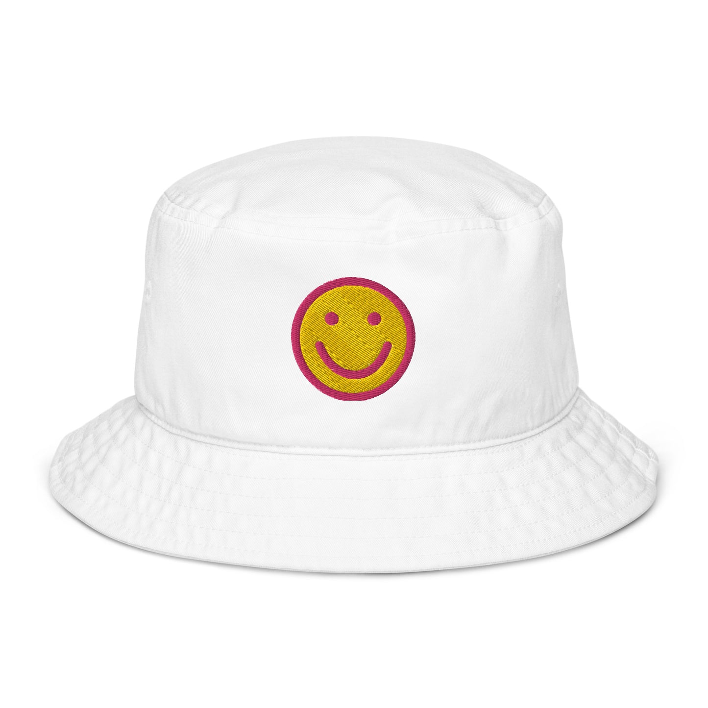 Happy Smiley Face Organic bucket hat