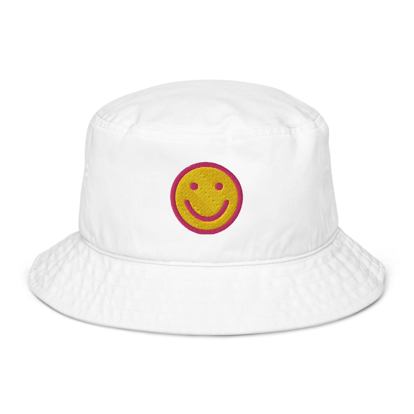 Happy Smiley Face Organic bucket hat