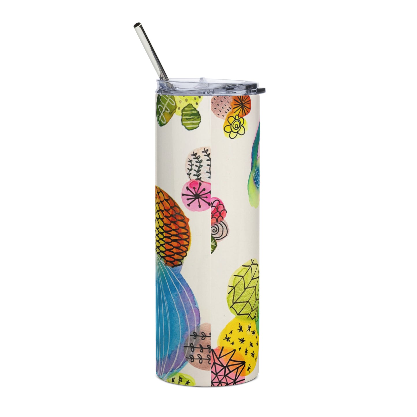 Dreamy Watercolor Design Stainless Steel Hot Cold 20oz Tumbler