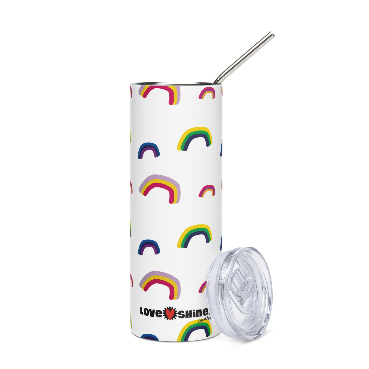 RAINBOW design Stainless Steel Hot Cold 20oz Tumbler