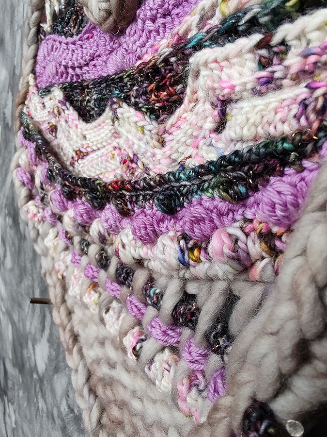 Yarny Hearts - Purple and Gray Beauty by WonderRach Designs