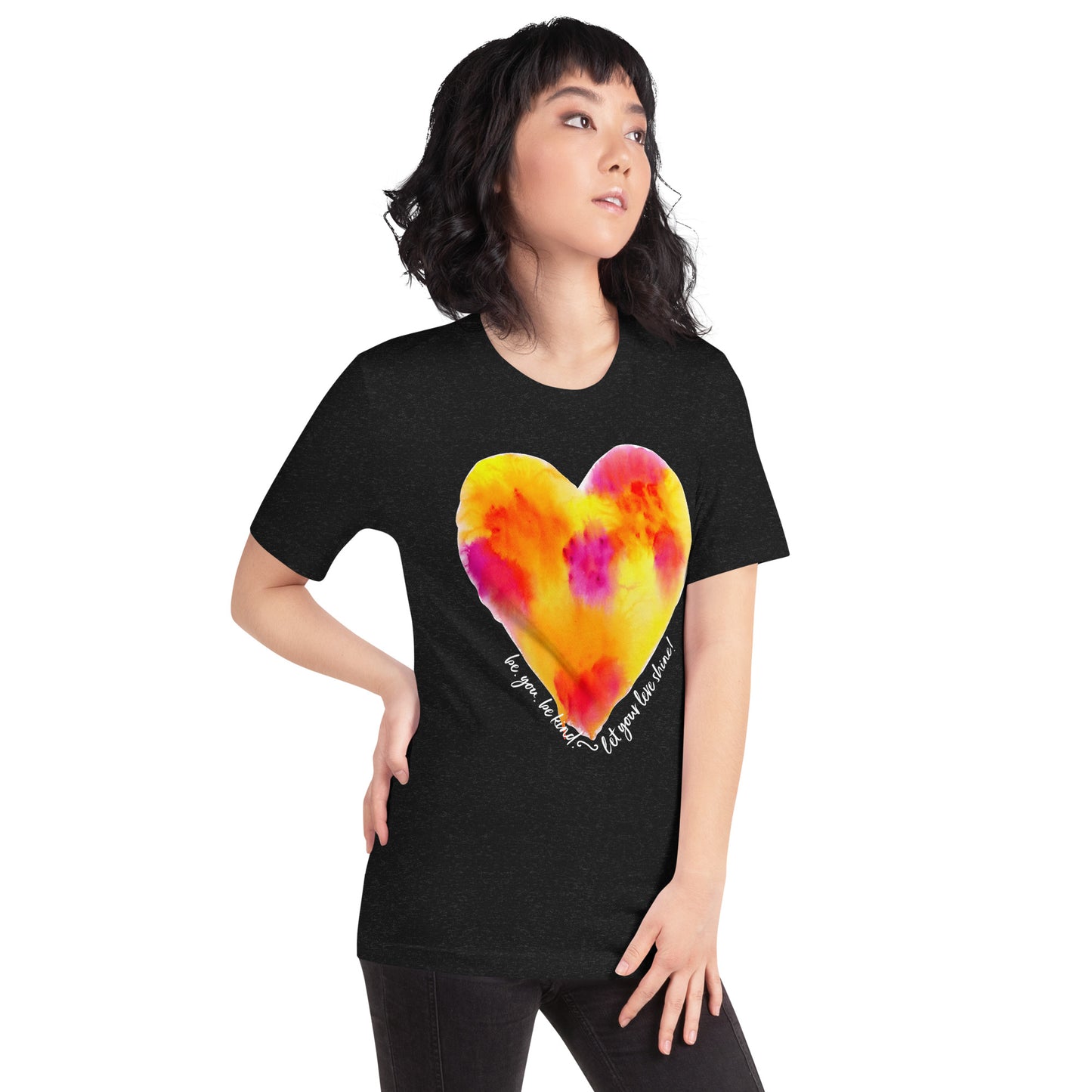 be.you.be.kind. let your love shine! adult unisex t-shirt